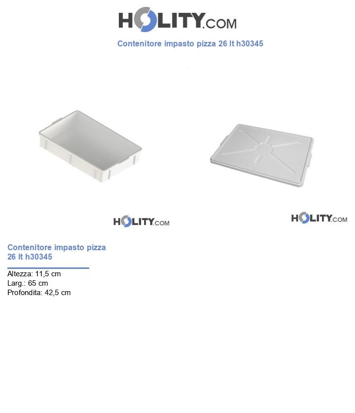 Contenitore impasto pizza 26 lt h30345