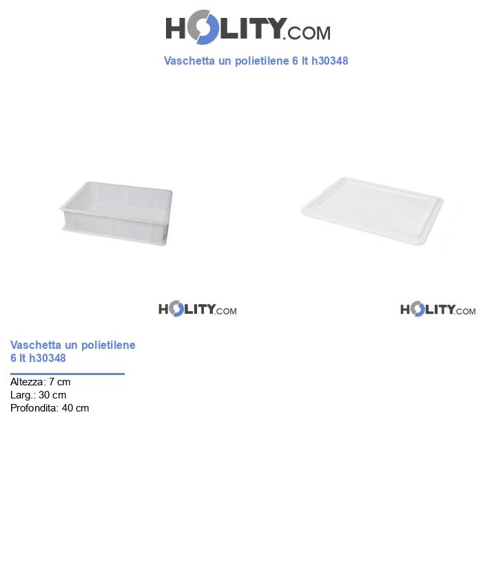 Vaschetta un polietilene 6 lt h30348