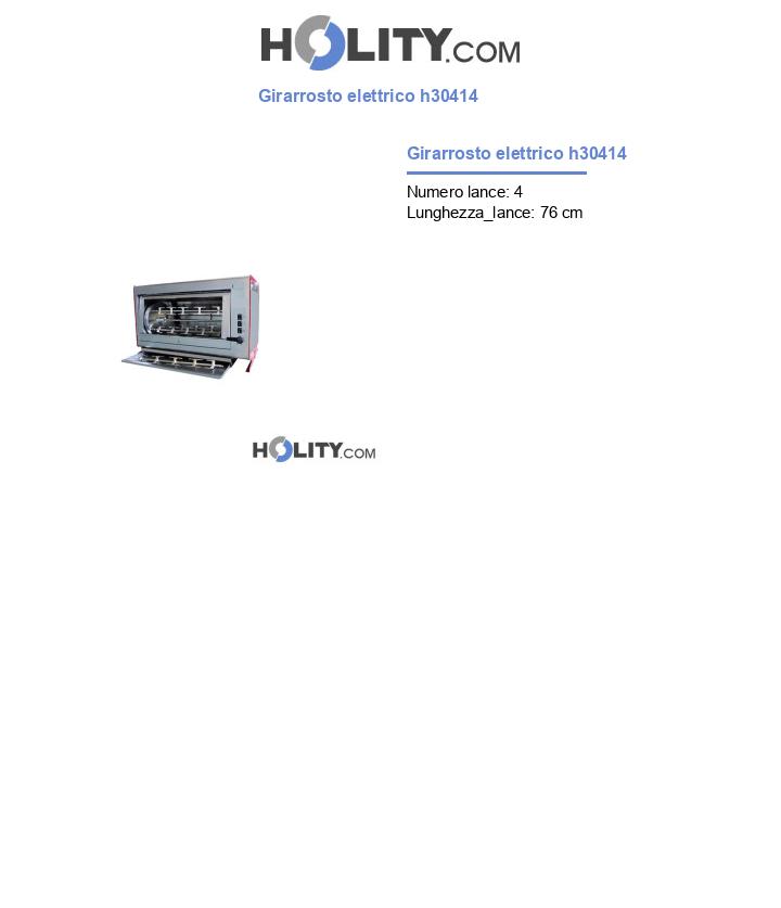 Girarrosto elettrico h30414