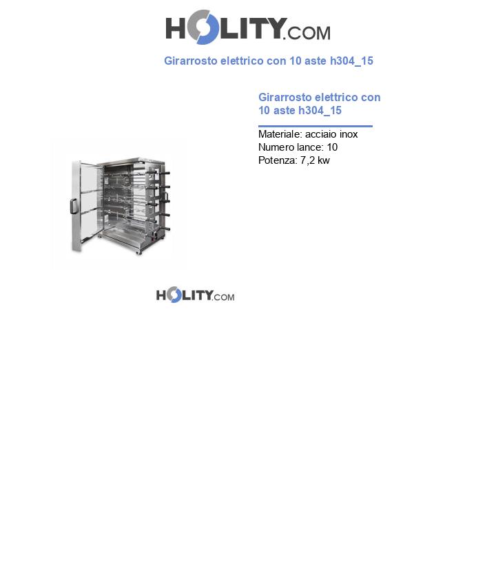 Girarrosto elettrico con 10 aste h304_15