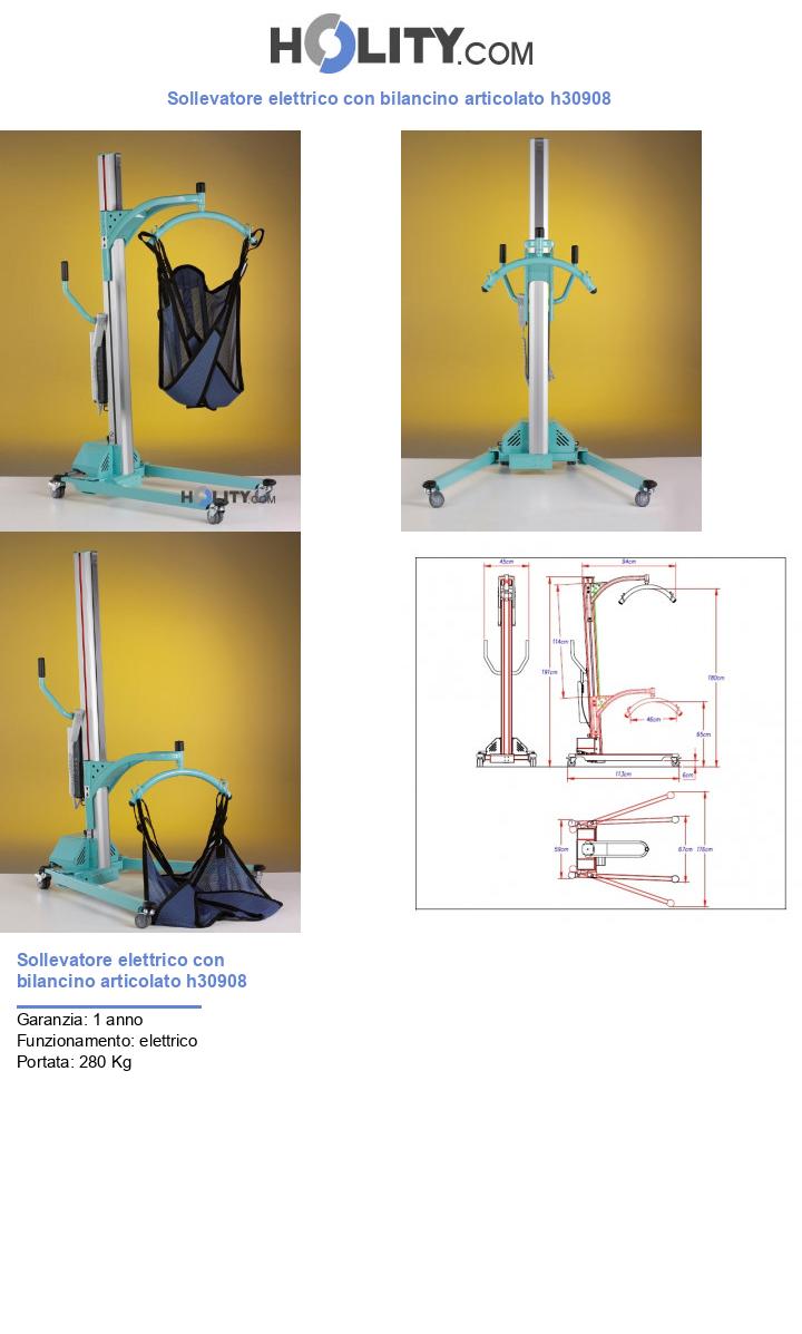 Sollevatore elettrico con bilancino articolato h30908