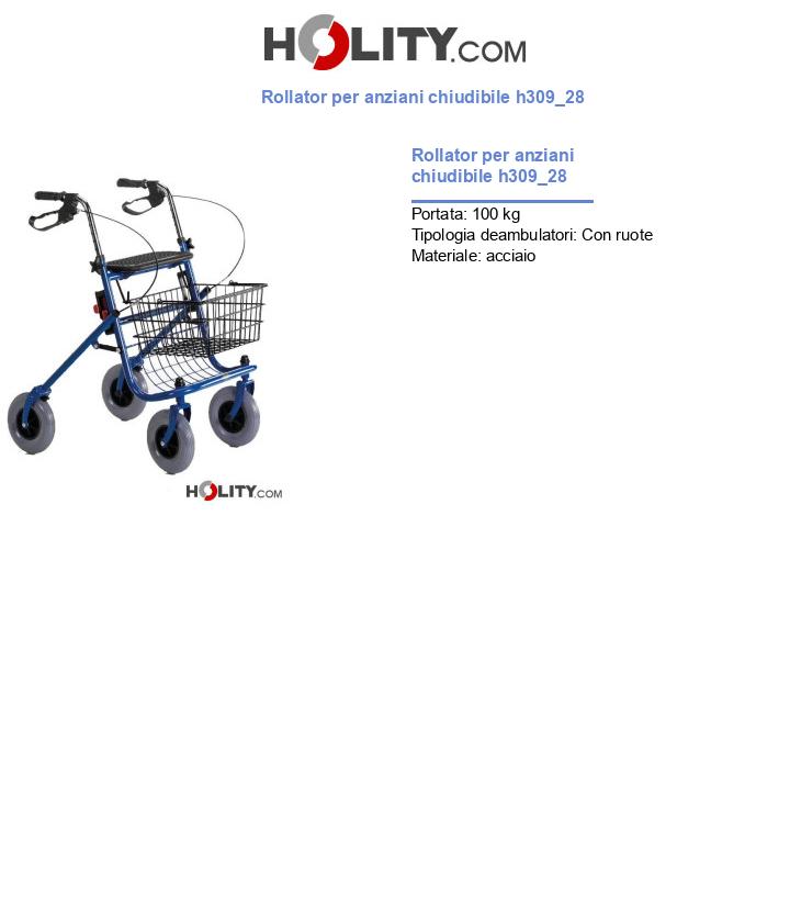 Rollator per anziani chiudibile h309_28