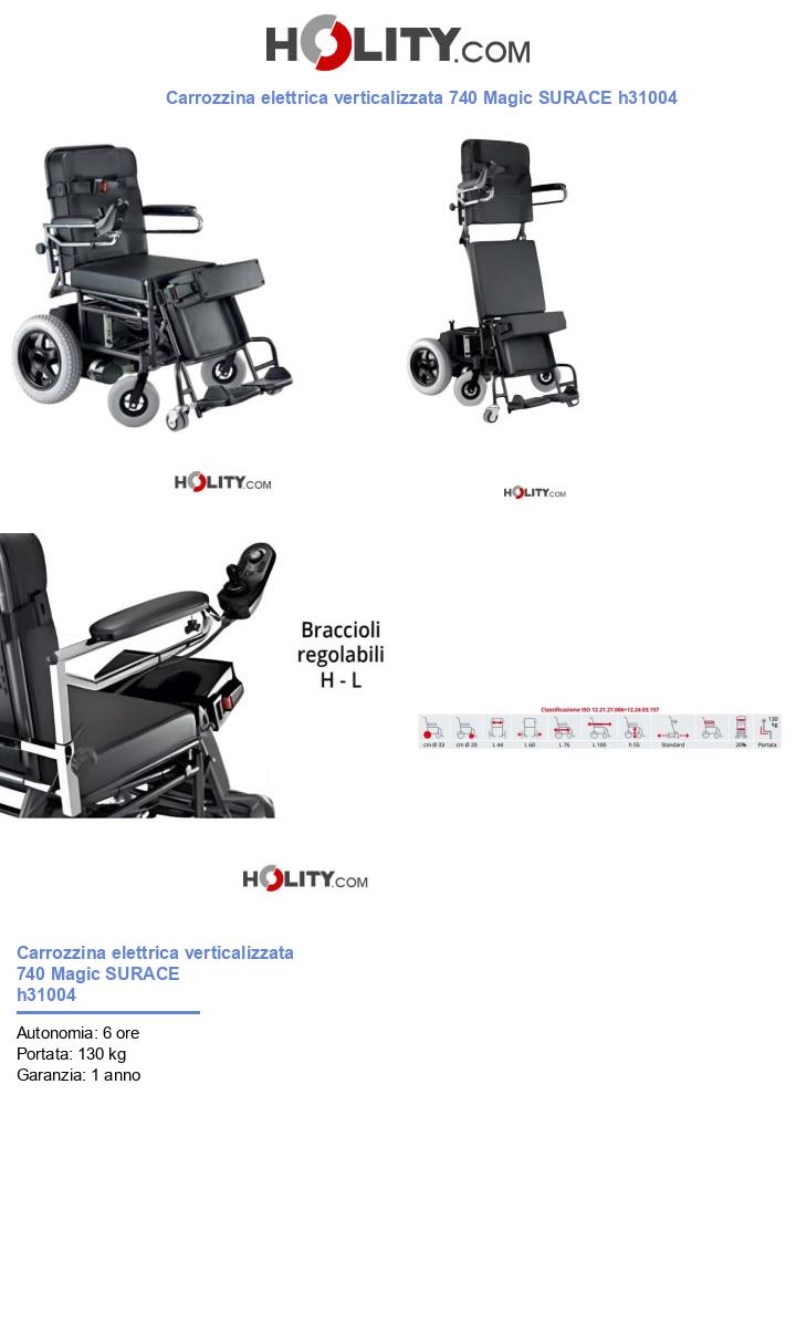 Carrozzina elettrica verticalizzata 740 Magic SURACE h31004