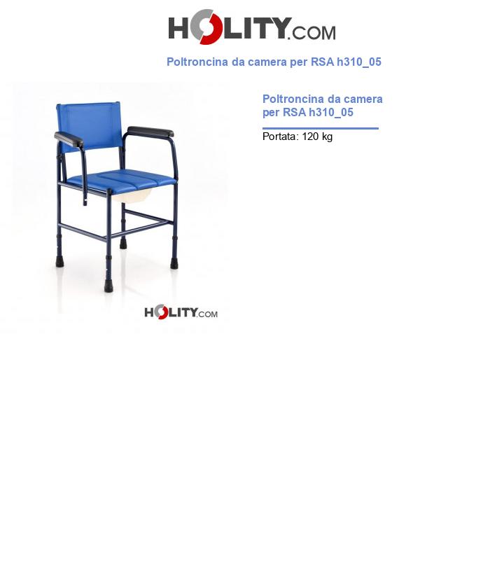 Poltroncina da camera per RSA h310_05
