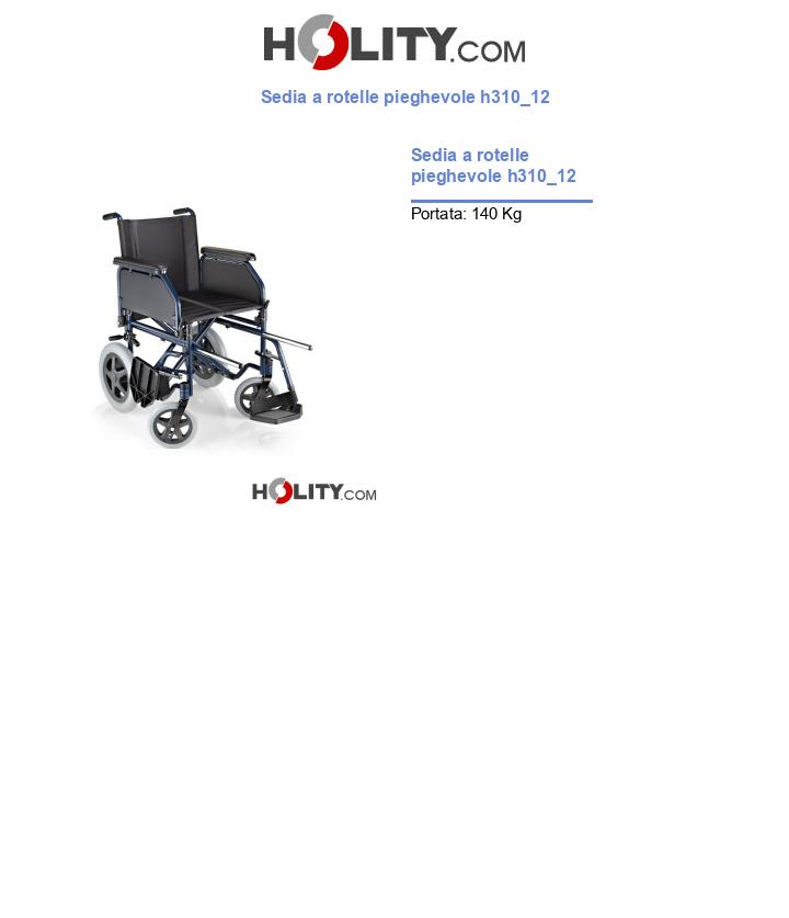 Sedia a rotelle pieghevole h310_12