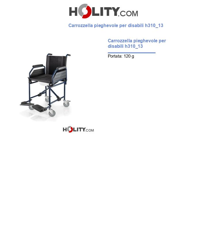 Carrozzella pieghevole per disabili h310_13