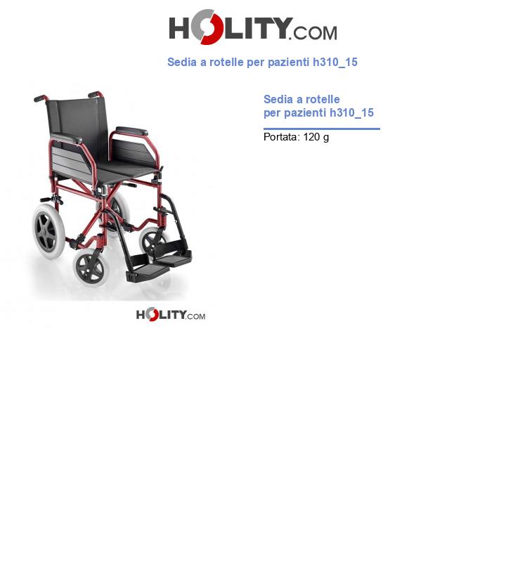 Sedia a rotelle per pazienti h310_15