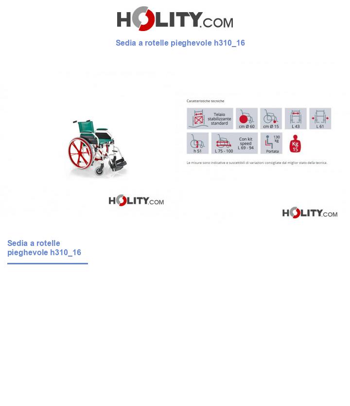 Sedia a rotelle pieghevole h310_16
