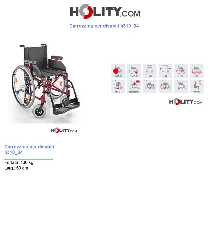 Carrozzina per disabili h310_34