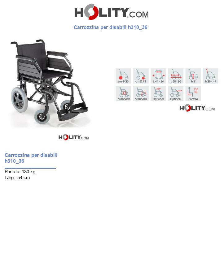 Carrozzina per disabili h310_36