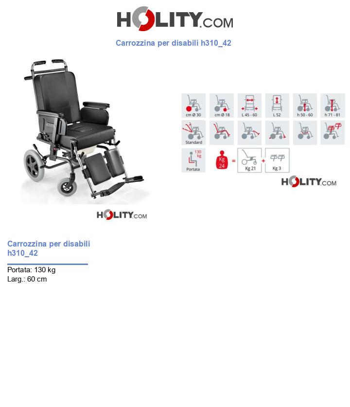 Carrozzina per disabili h310_42