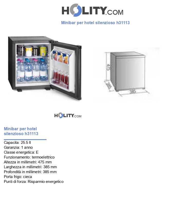 Minibar per hotel silenzioso h31113
