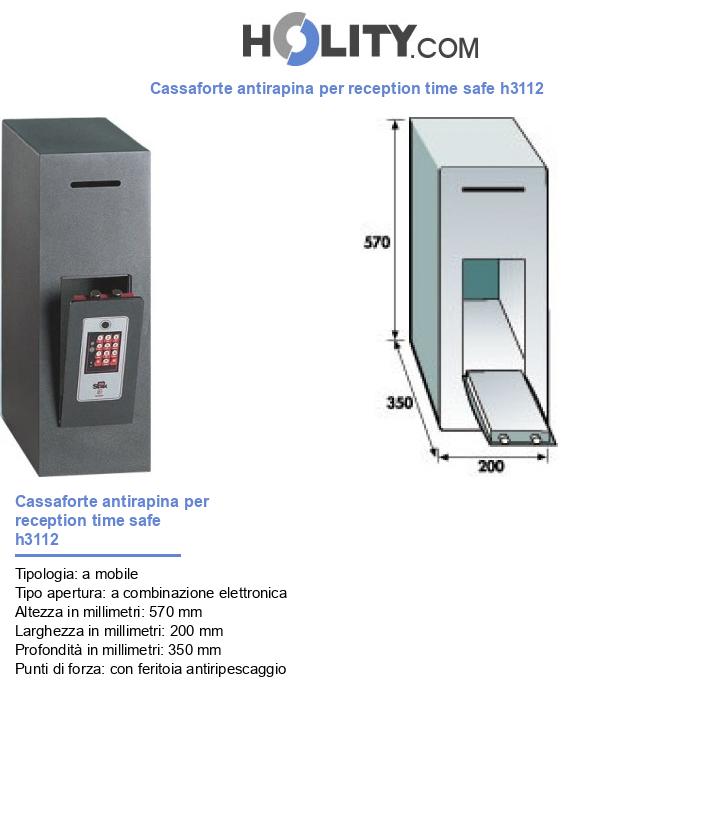 Cassaforte antirapina per reception time safe h3112