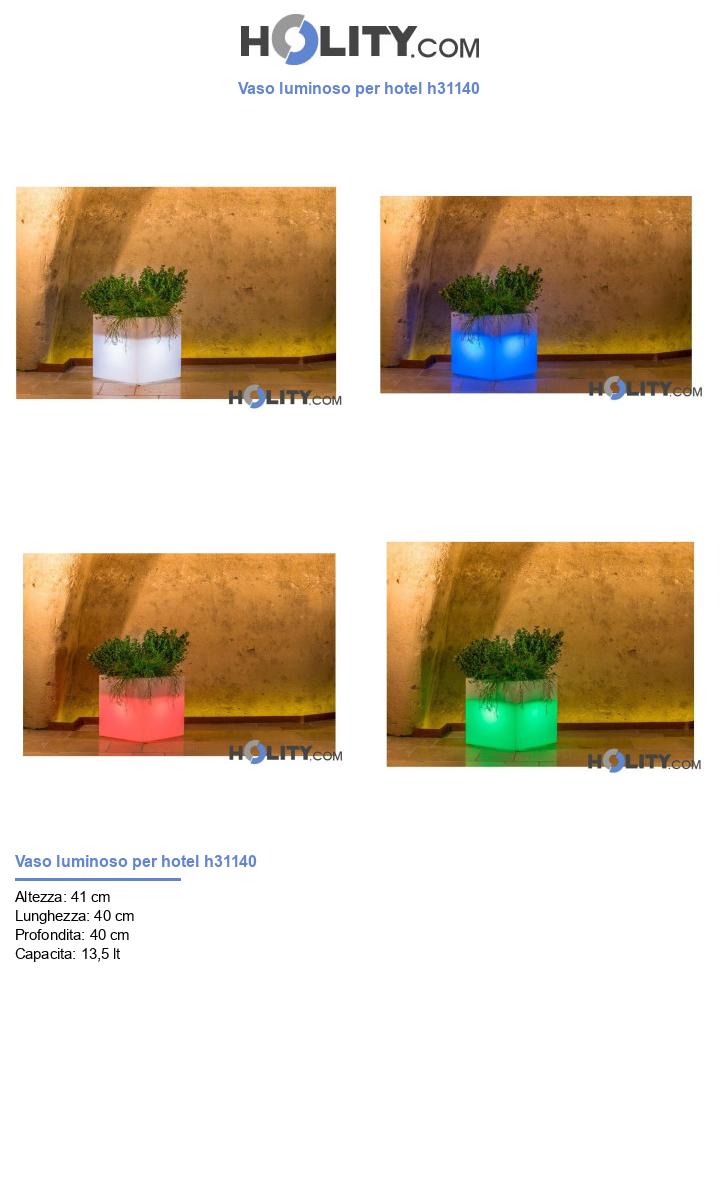 Vaso luminoso per hotel h31140