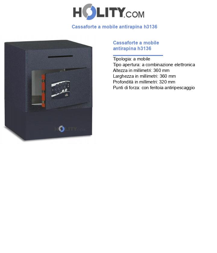 Cassaforte a mobile antirapina h3136