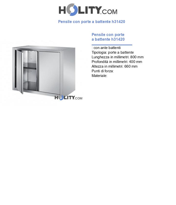 Pensile con porte a battente h31420