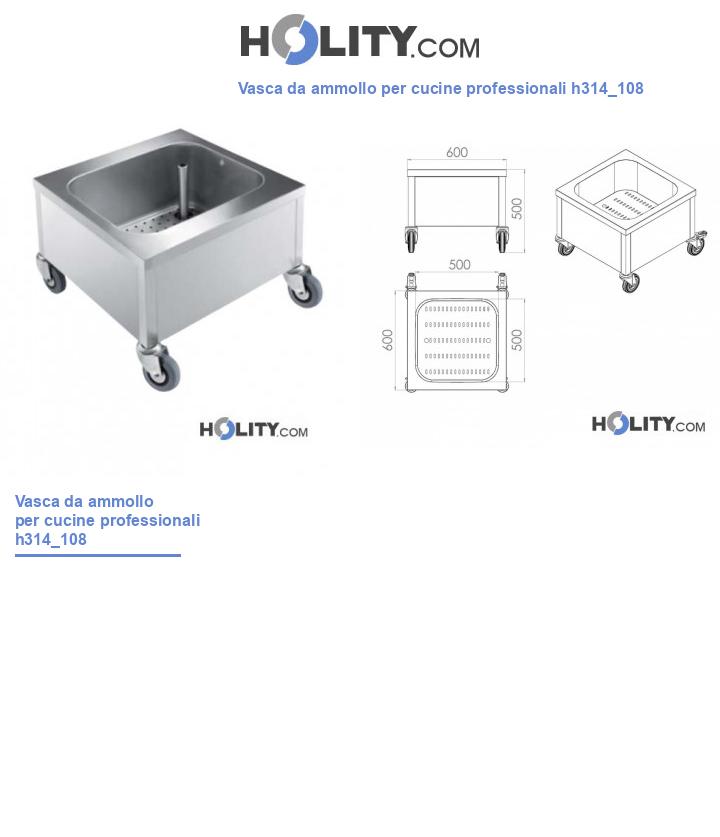 Vasca da ammollo per cucine professionali h314_108