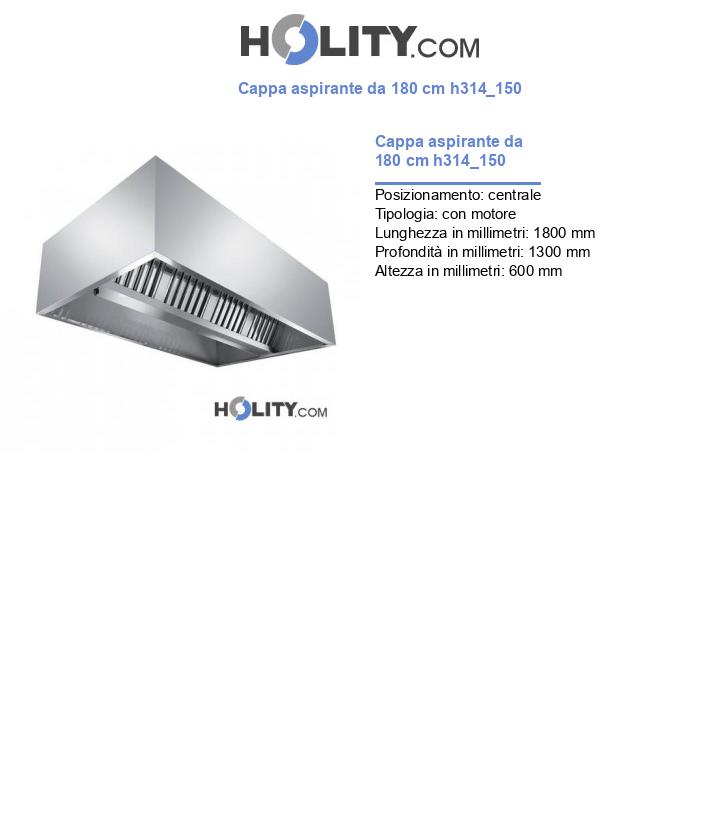 Cappa aspirante da 180 cm h314_150