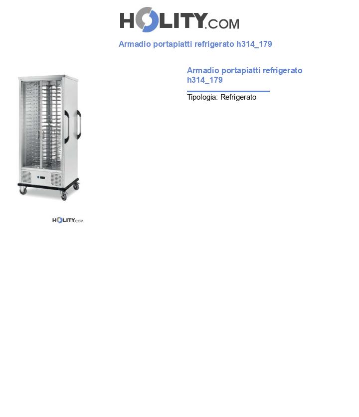 Armadio portapiatti refrigerato h314_179