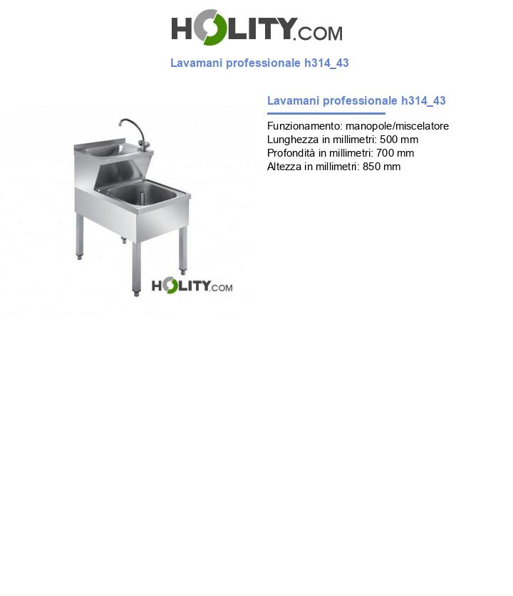 Lavamani professionale h314_43