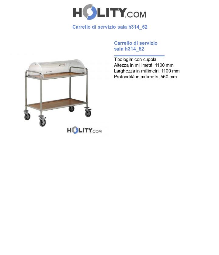 Carrello di servizio sala h314_52