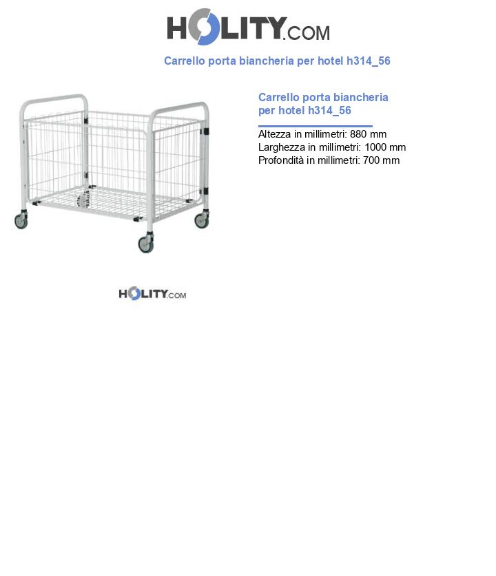Carrello porta biancheria per hotel h314_56