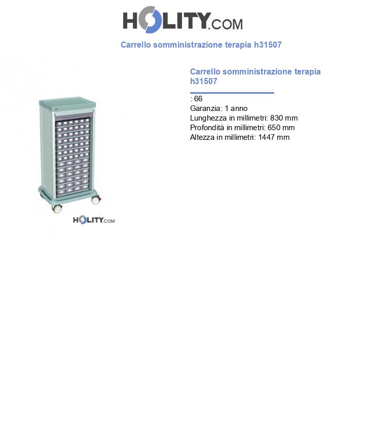Carrello somministrazione terapia h31507