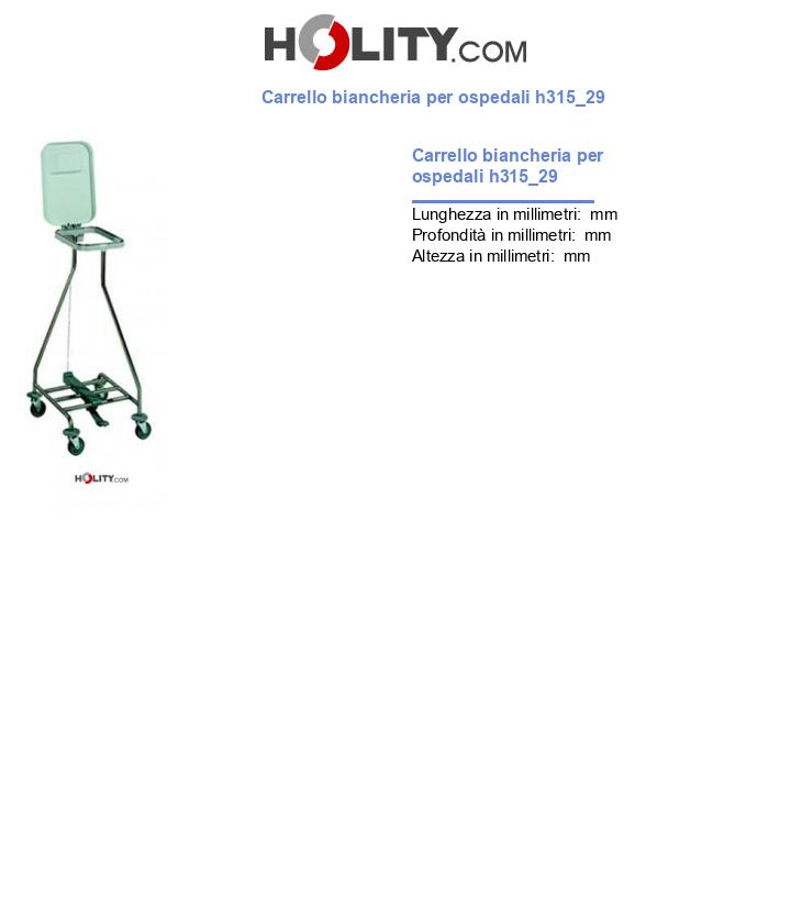 Carrello biancheria per ospedali h315_29