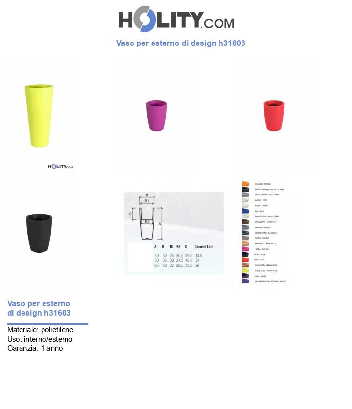 Vaso per esterno di design h31603