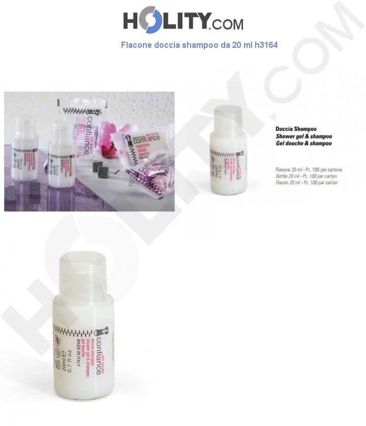 Flacone doccia shampoo da 20 ml h3164