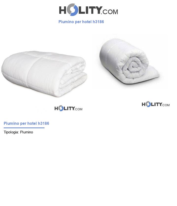 Piumino per hotel h3186