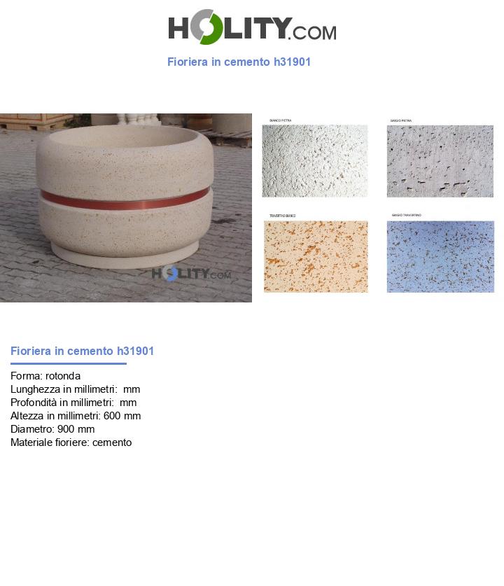 Fioriera in cemento h31901