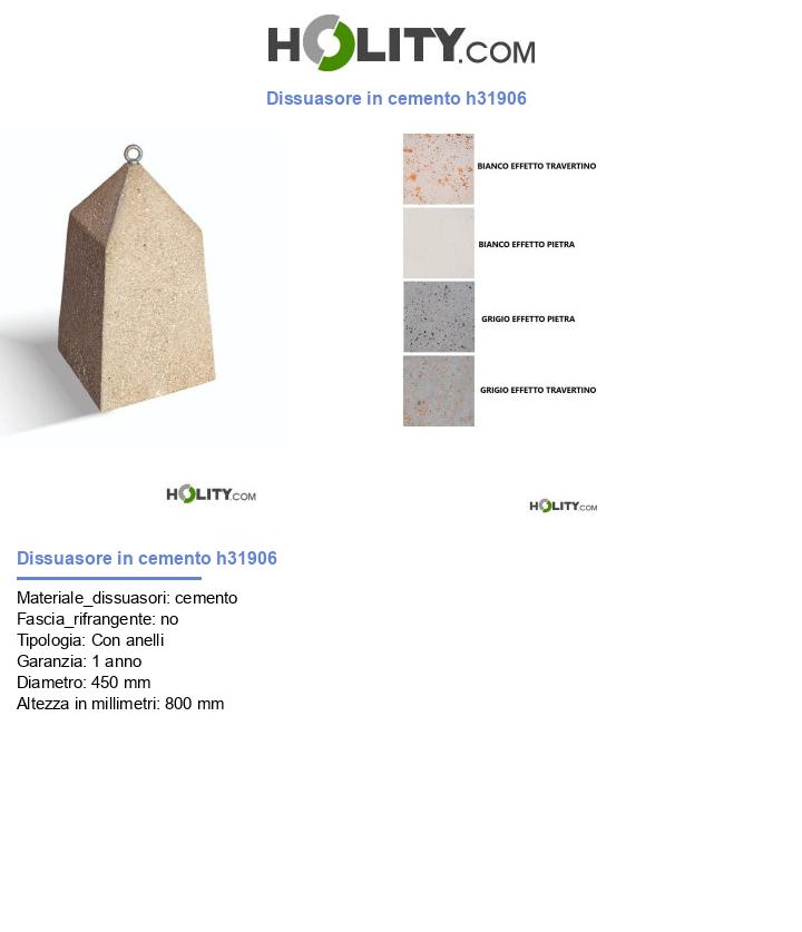 Dissuasore in cemento h31906