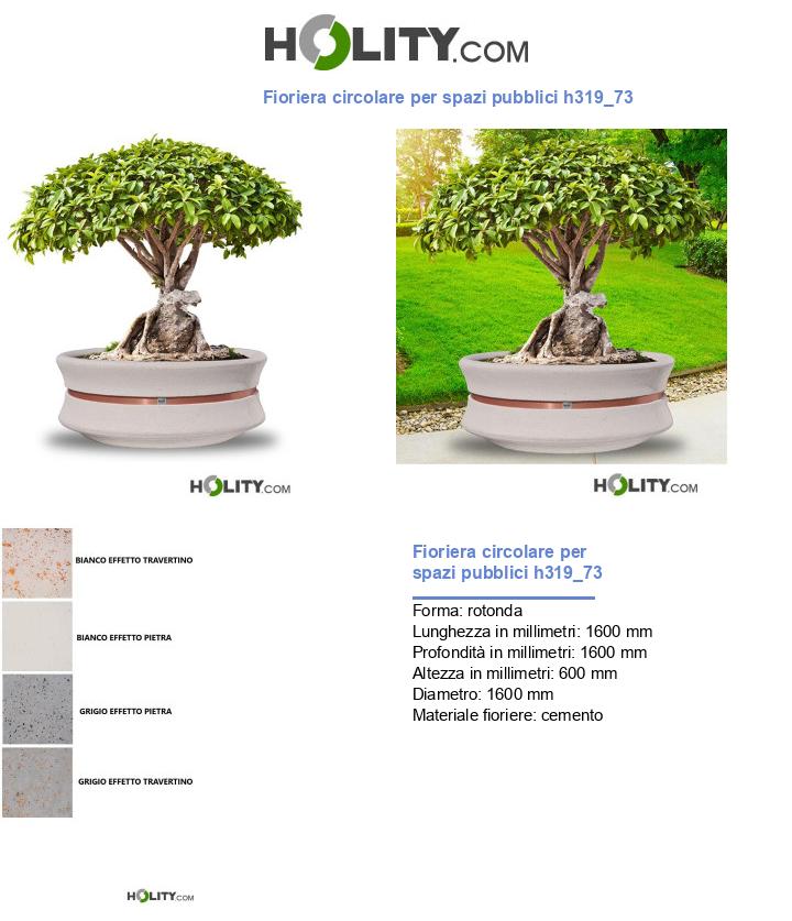 Fioriera circolare per spazi pubblici h319_73