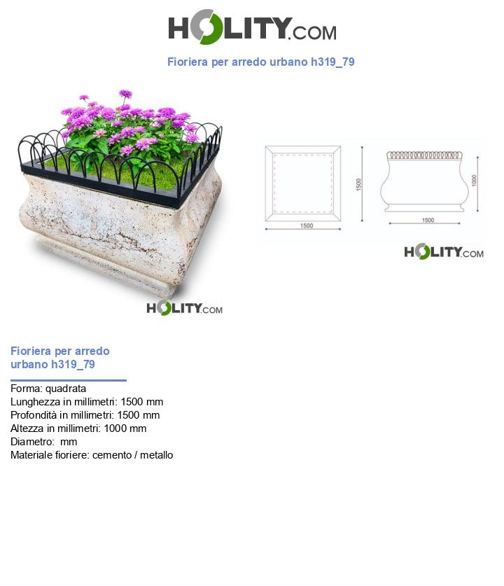Fioriera per arredo urbano h319_79
