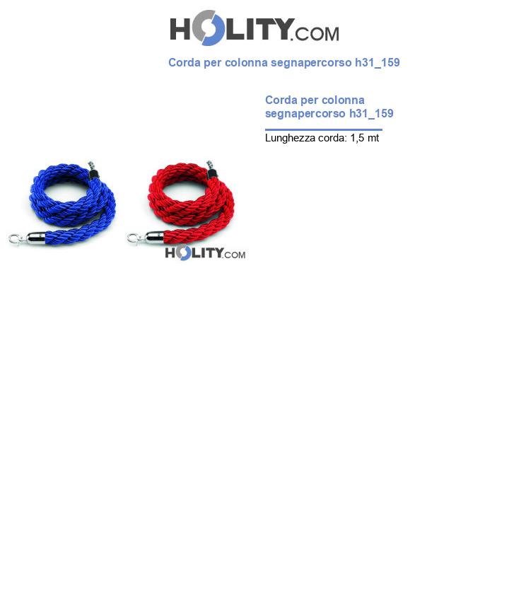 Corda per colonna segnapercorso h31_159