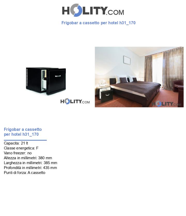 Frigobar a cassetto per hotel h31_170