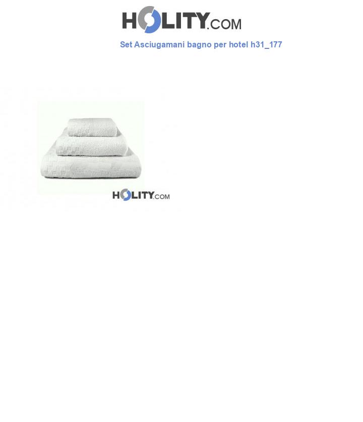 Set Asciugamani bagno per hotel h31_177