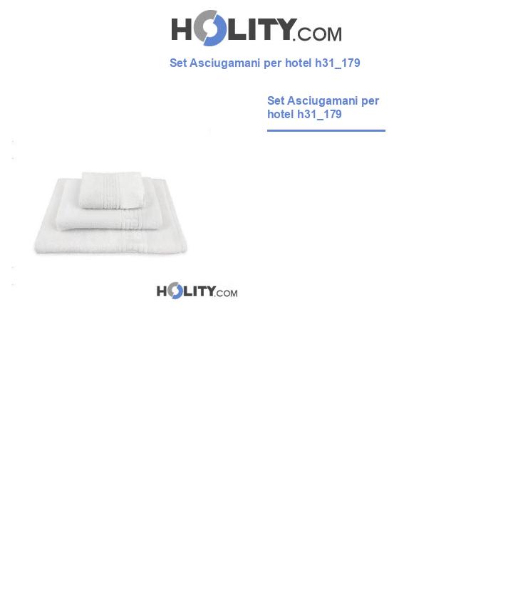 Set Asciugamani per hotel h31_179