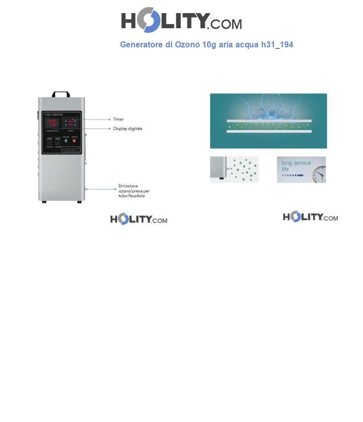 Generatore di Ozono 10g aria acqua h31_194