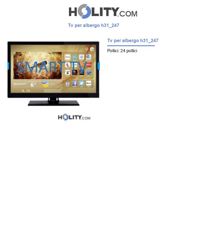 Tv per albergo h31_247