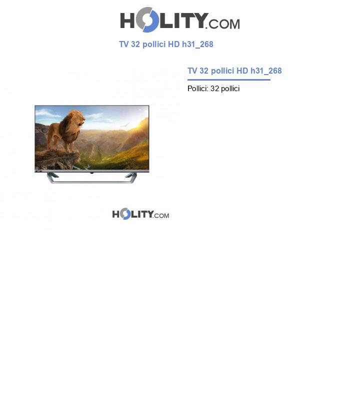 TV 32 pollici HD h31_268