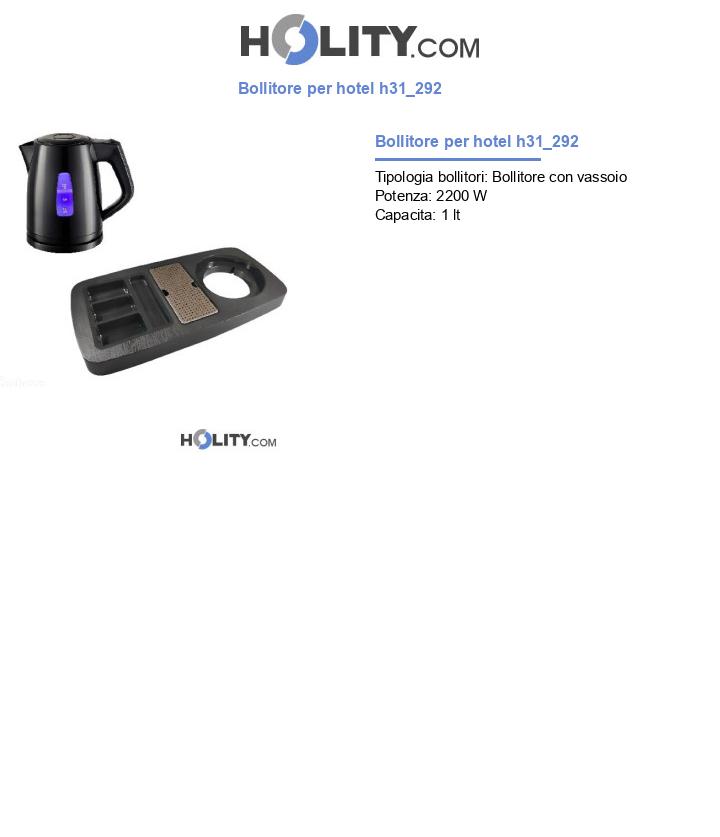 Bollitore per hotel h31_292