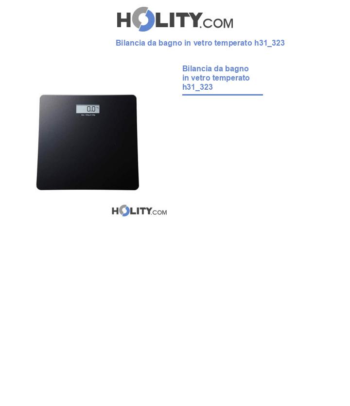 Bilancia da bagno in vetro temperato h31_323
