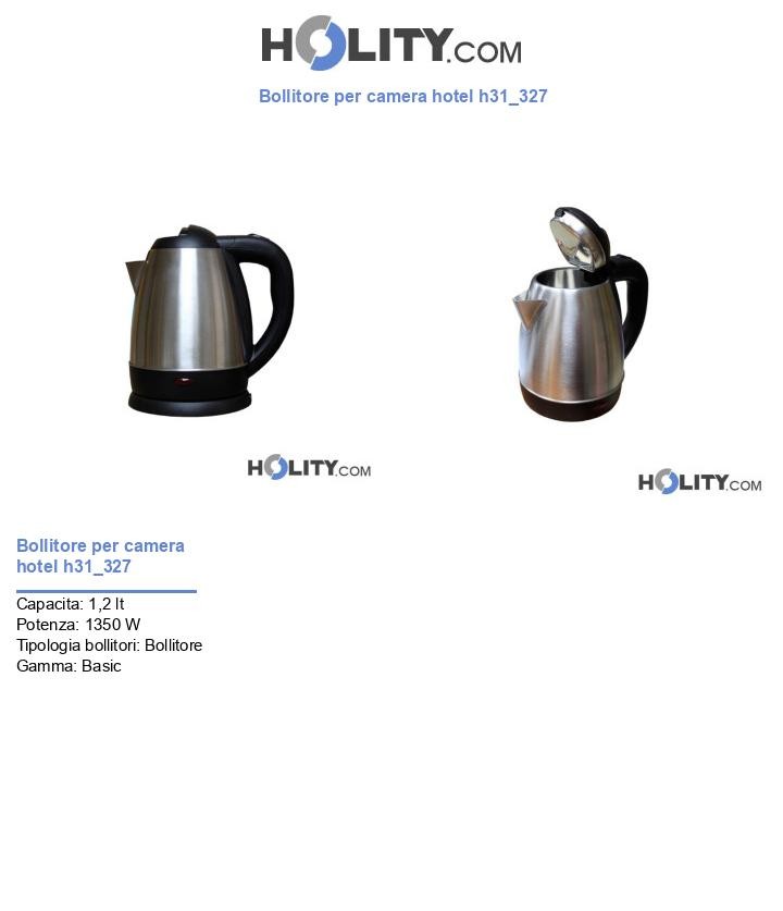 Bollitore per camera hotel h31_327