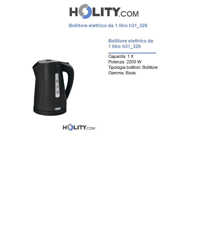 Bollitore elettrico da 1 litro h31_329