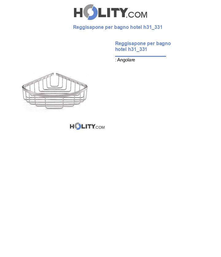 Reggisapone per bagno hotel h31_331