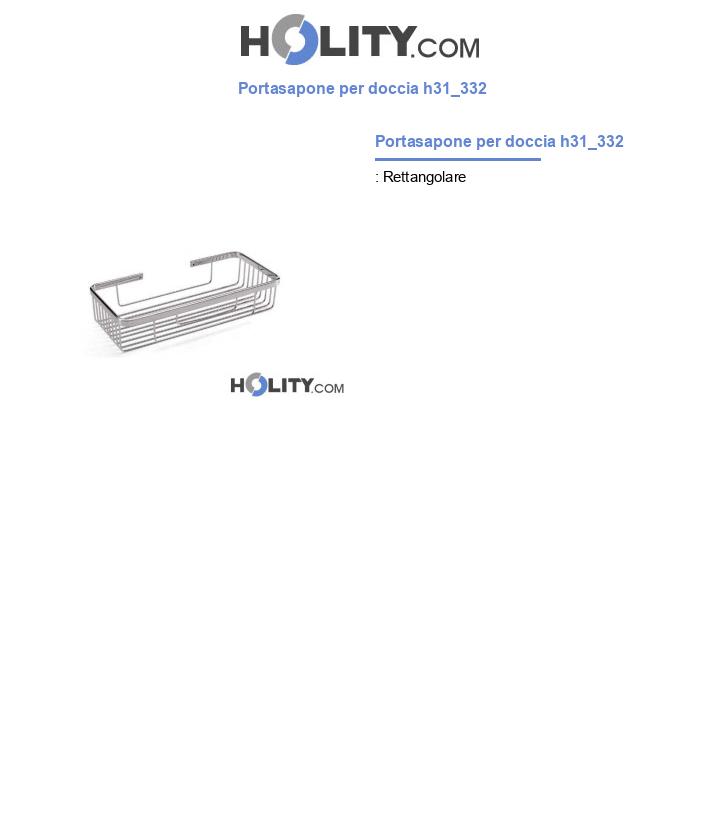 Portasapone per doccia h31_332