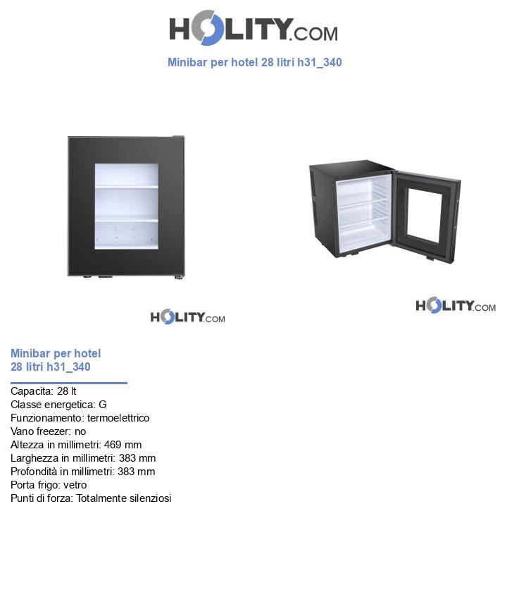 Minibar per hotel 28 litri h31_340