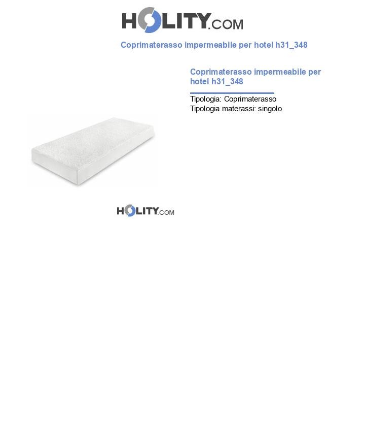 Coprimaterasso impermeabile per hotel h31_348